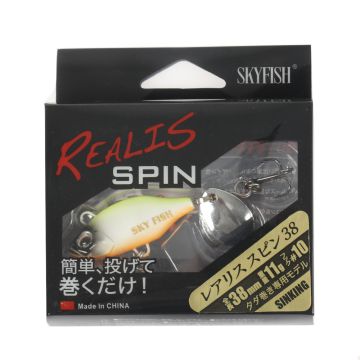 Тейл-спиннер SKYFISH "REALIS" SPIN 38 SW, 38мм, 11гр, цвет: 11#